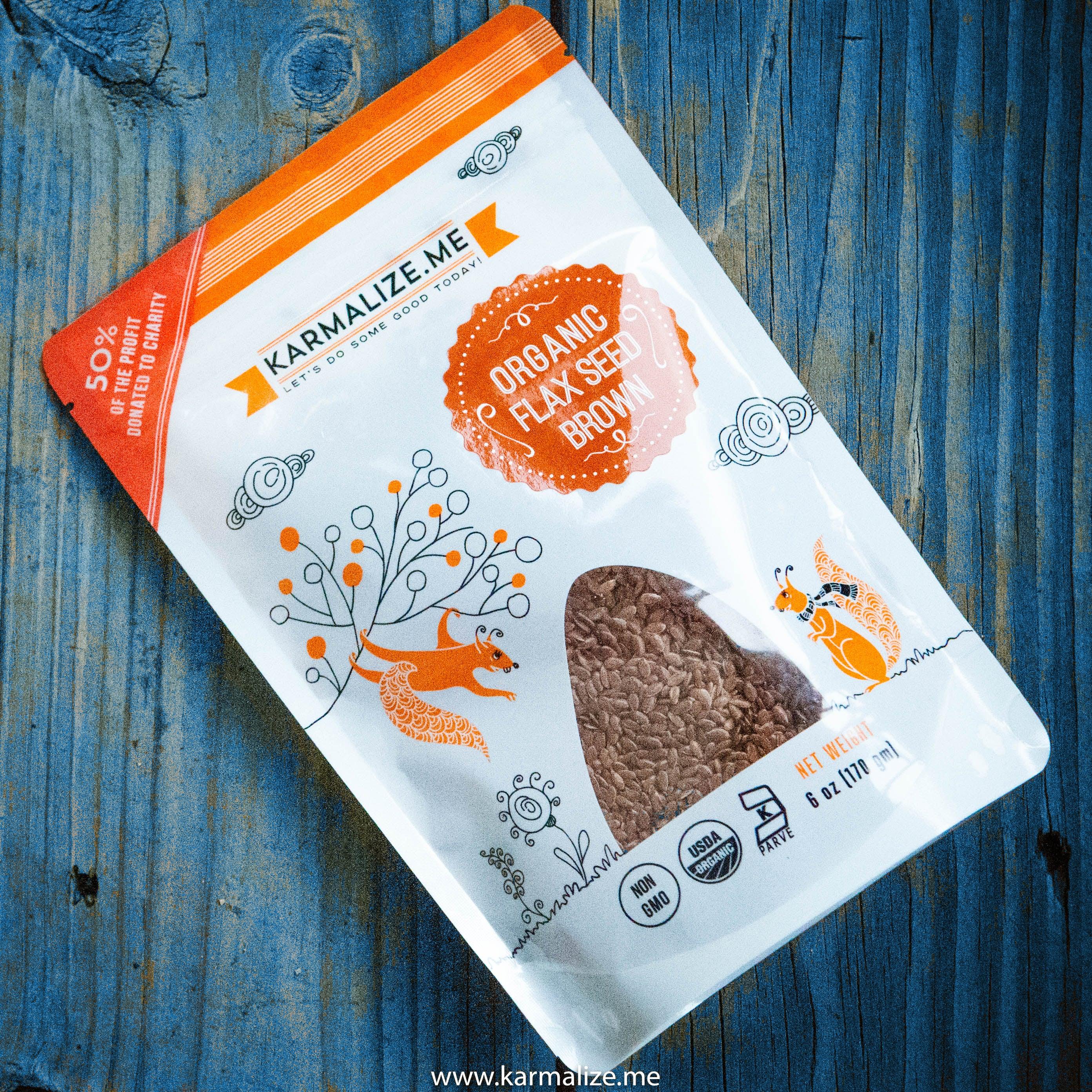 100% Organic Flax Seed (brown)