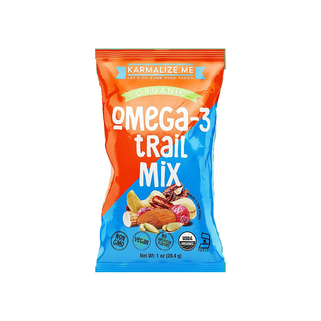 1 oz. Organic Omega 3 Trail Mix - Pack of 6
