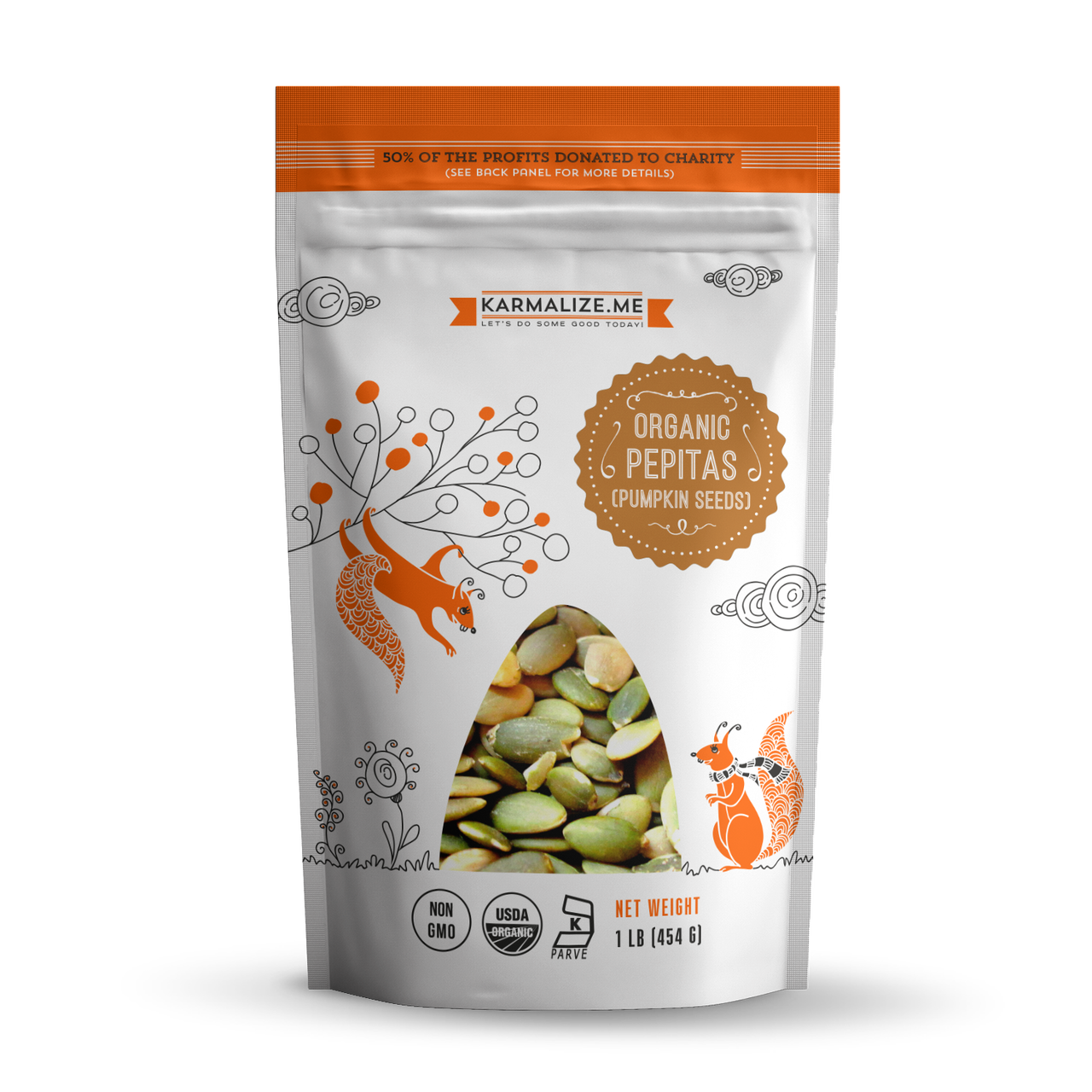 Raw Organic Pumpkin Seeds (Pepitas).